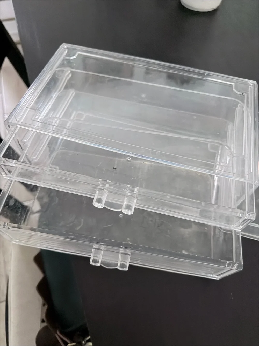 Set of 3 Transparent Acrylic Jewelry Box 5 Drawers Storage and Organizer